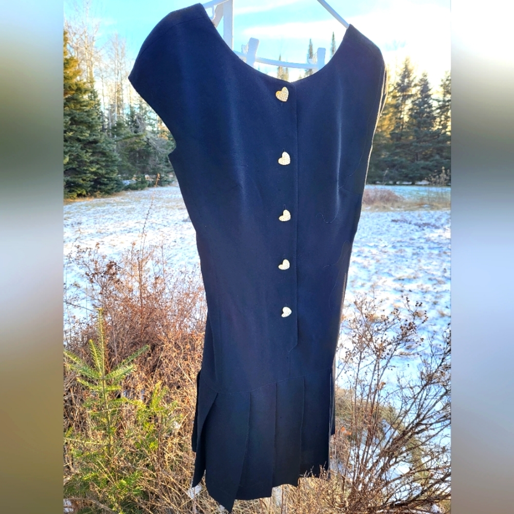 "Heart of Diamonds" LIDA BADAY Pleated Dress